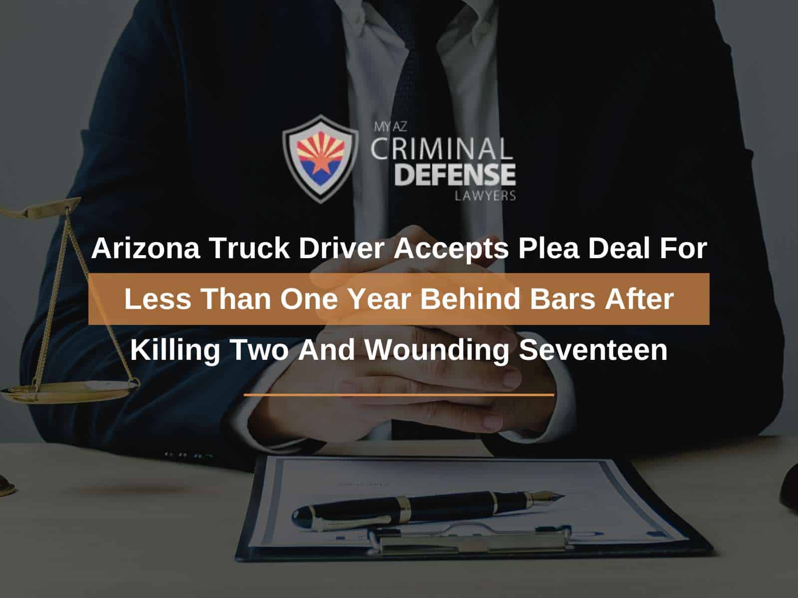 Arizona Truck Driver Accepts Plea Deal For Less Than One Year Behind Bars After Killing Two And Wounding Seventeen