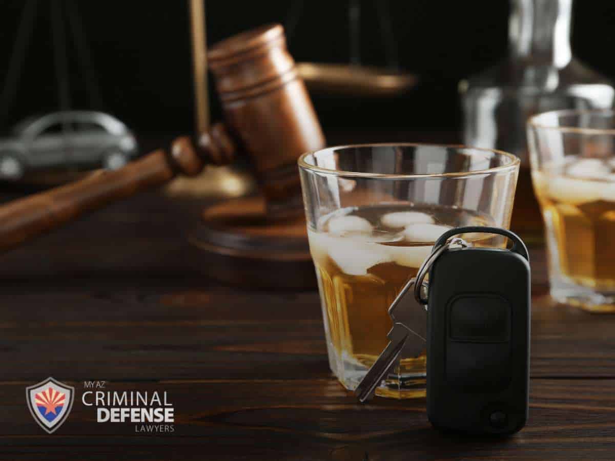 DUI In Arizona With Car Keys And Drink
