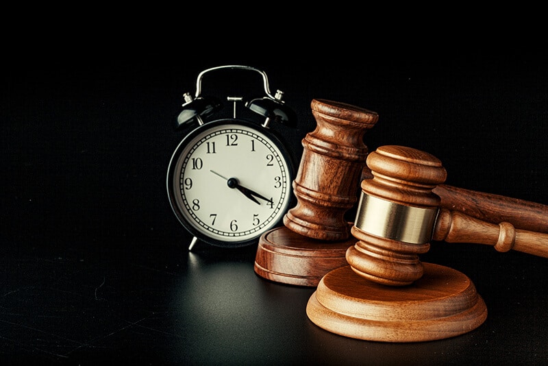 Arizona juvenile detention hearing within 24 hours - clock and gavel representing urgent legal deadline