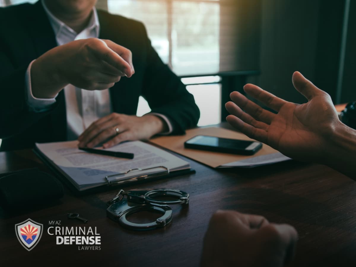 Arizona Criminal Defense Consultation With Handcuffs